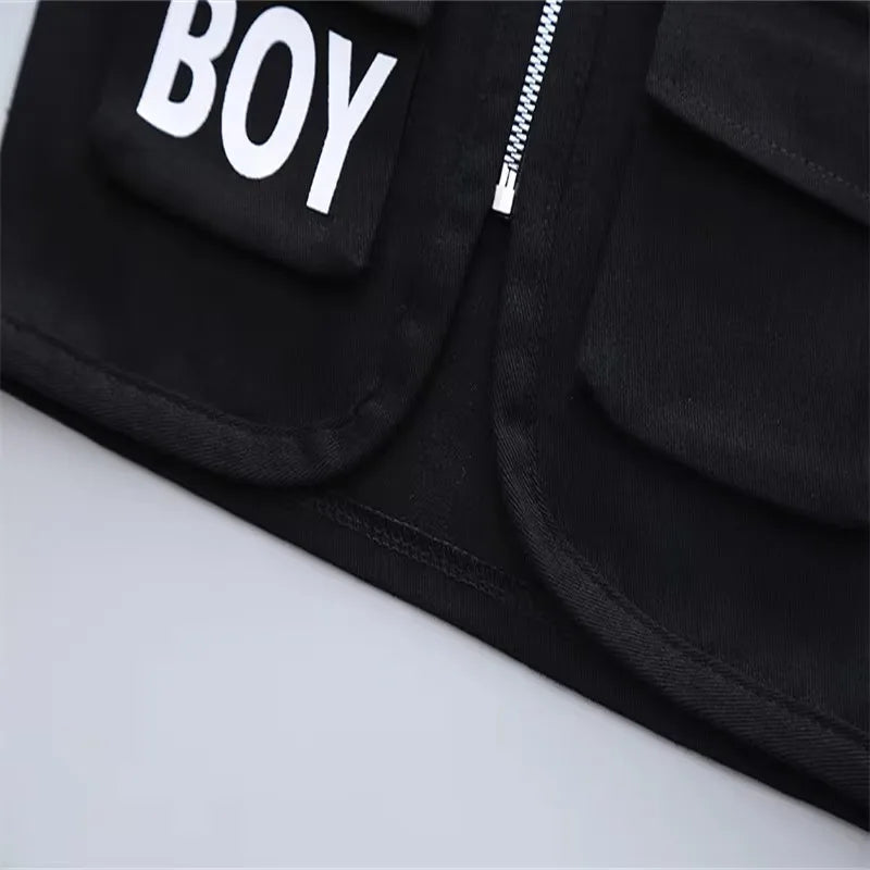 Spring autumn toddler letter boy decorative vest