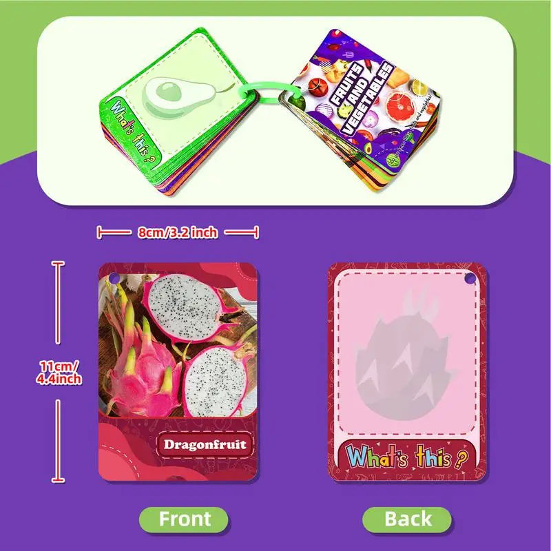 Kids Toddler Flash Cards 45PCS Funny Babies Learning