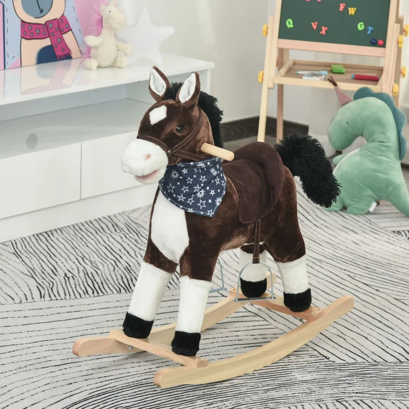 Plush Cowboy Rocking Horse