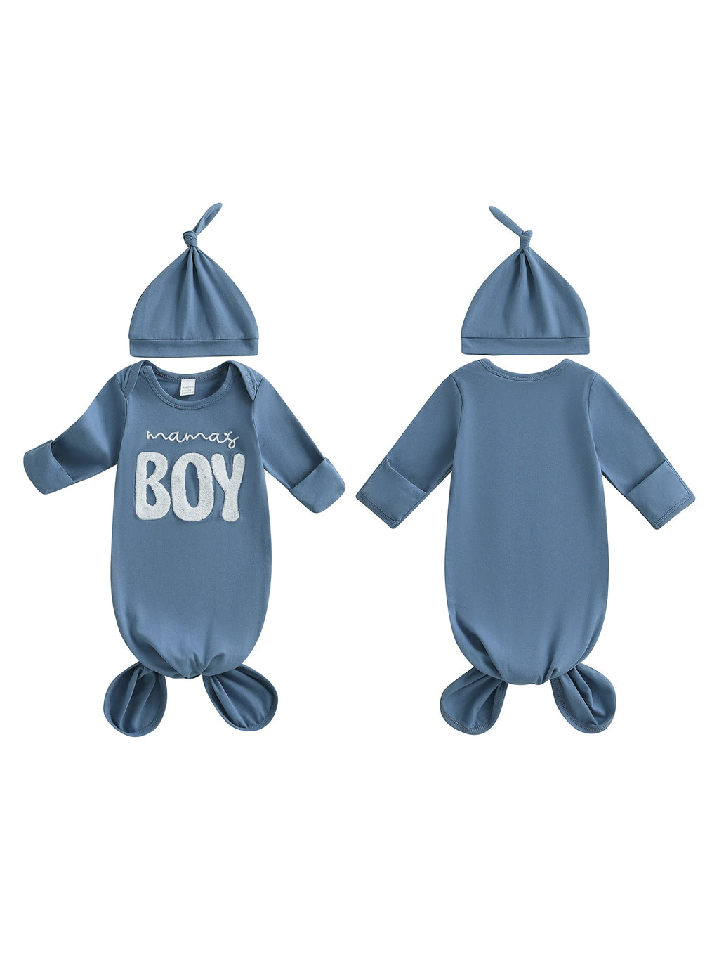 Infant Long Sleeve O Neck Letter Embroidery Sleep Sack Newborn Clothes