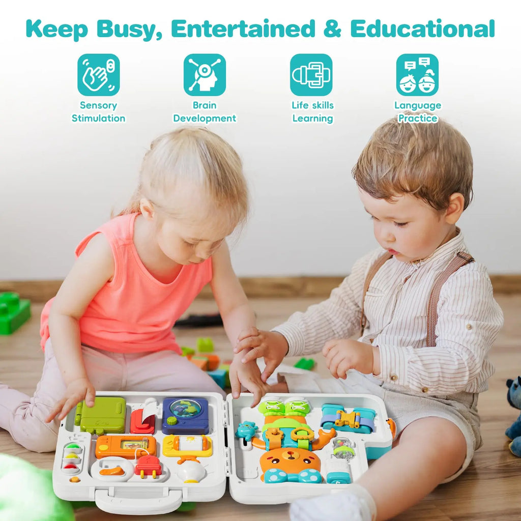 Toddler Musical Busy Board Kids Learning Sensory Toys
