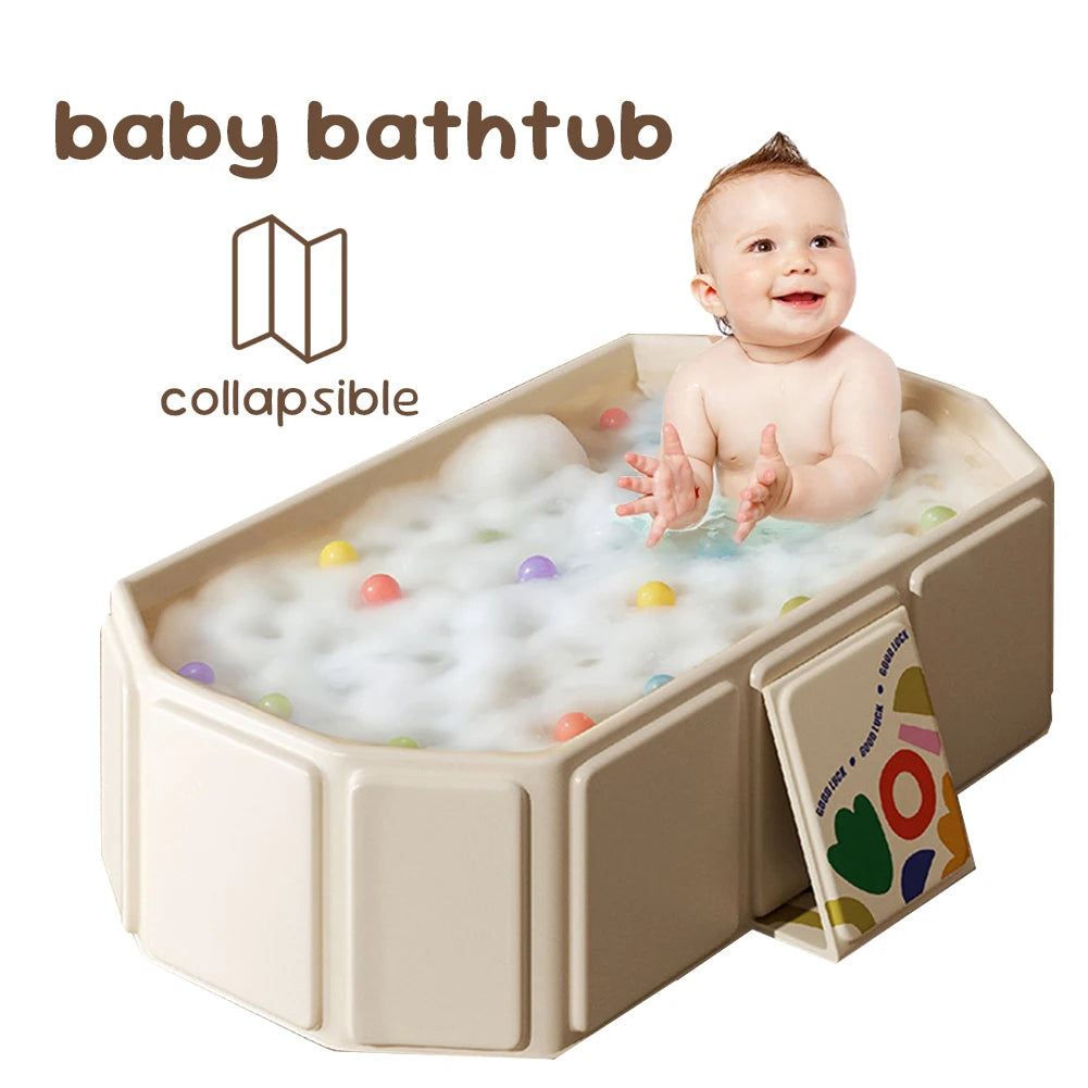 Indoor baby foldable bath tub