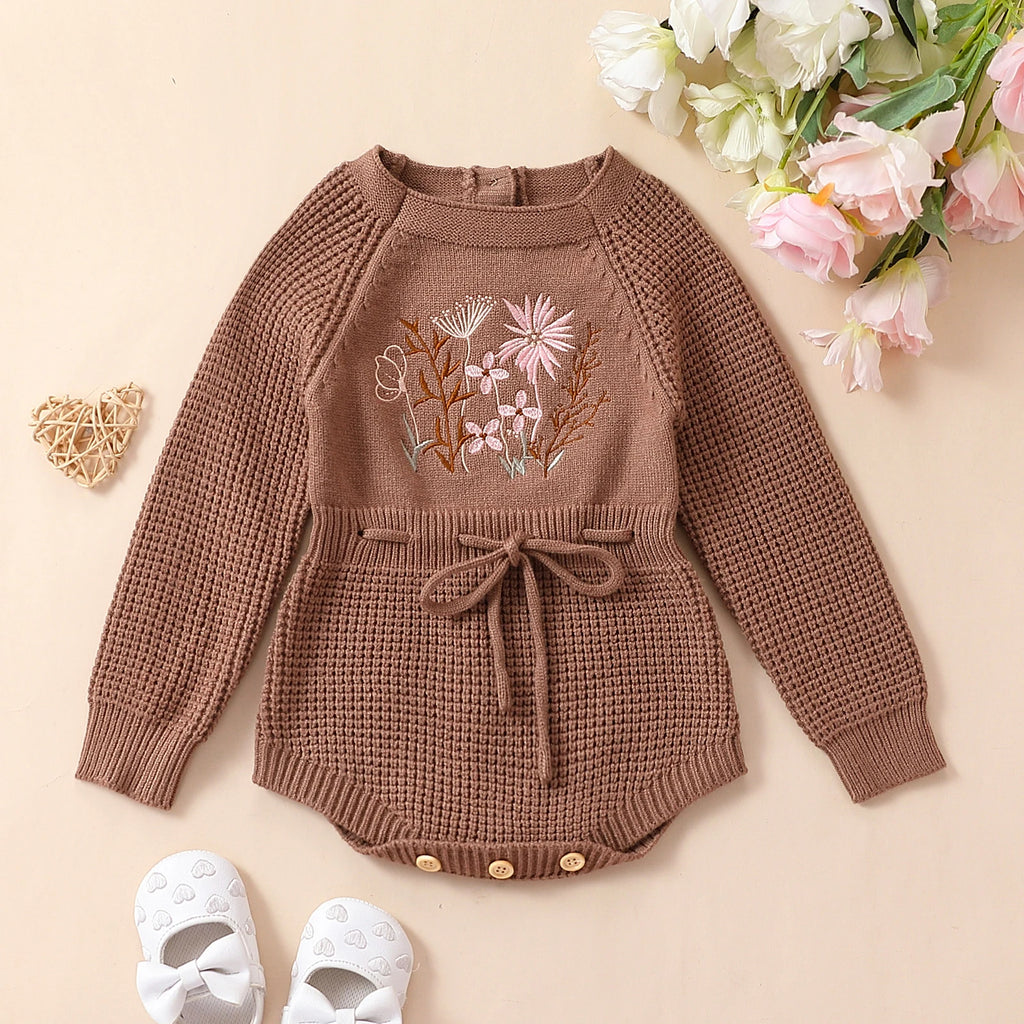 Infant Baby Girl Knit Jumpsuit