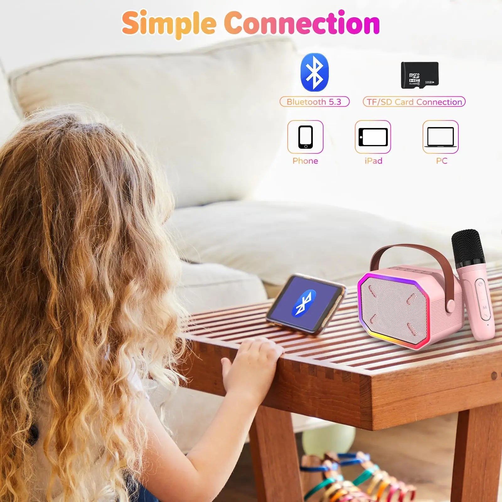 Mini Karaoke Machine for Kids