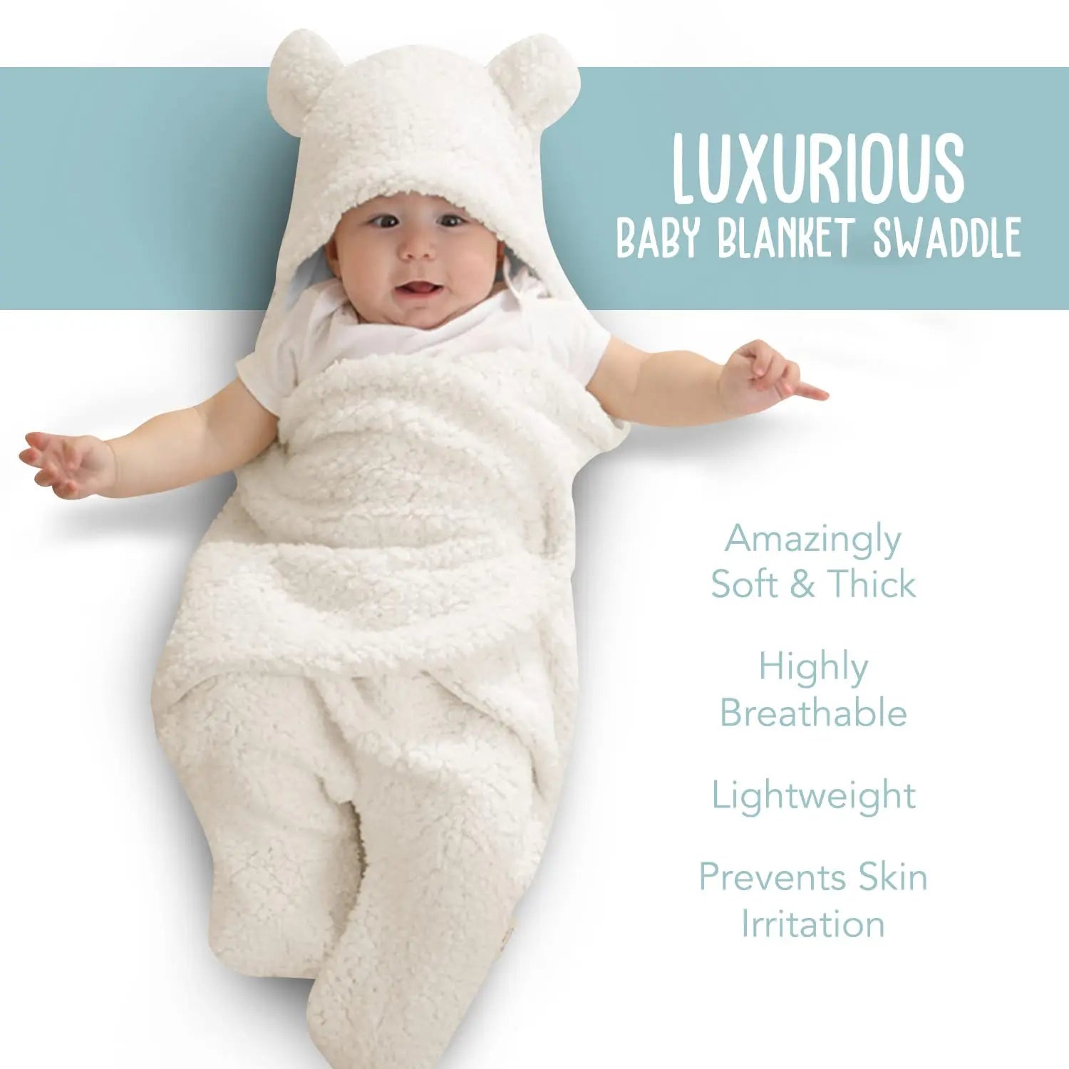 Ultra-Soft Baby Swaddle Blanket for Infants 0-6 Months
