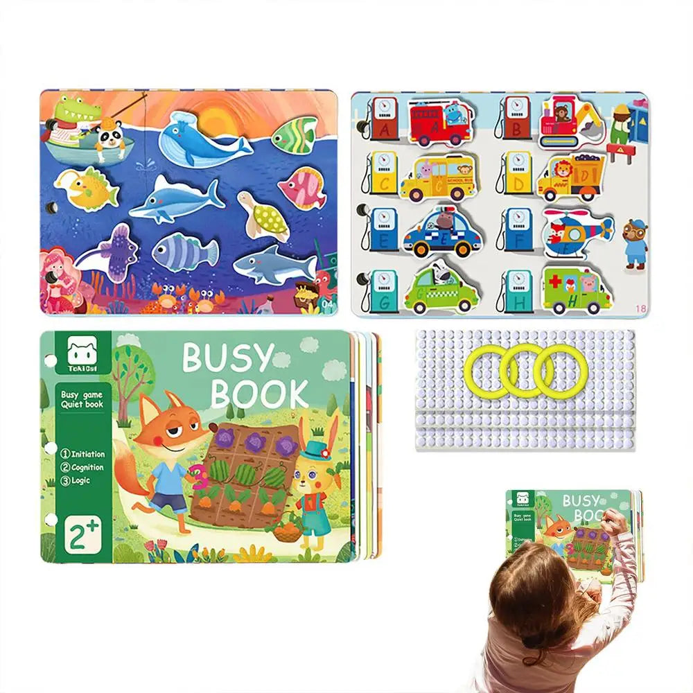 Baby Activity Book Touch Sensory Quiet Books Interactive Learning