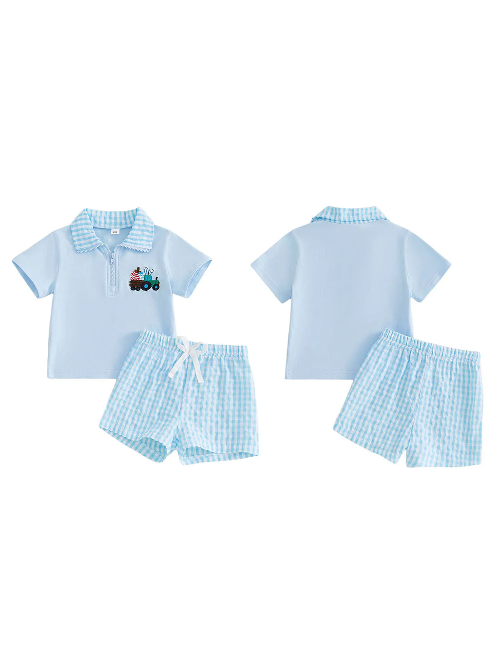 Baby Boy Easter Outfit Embroidered
