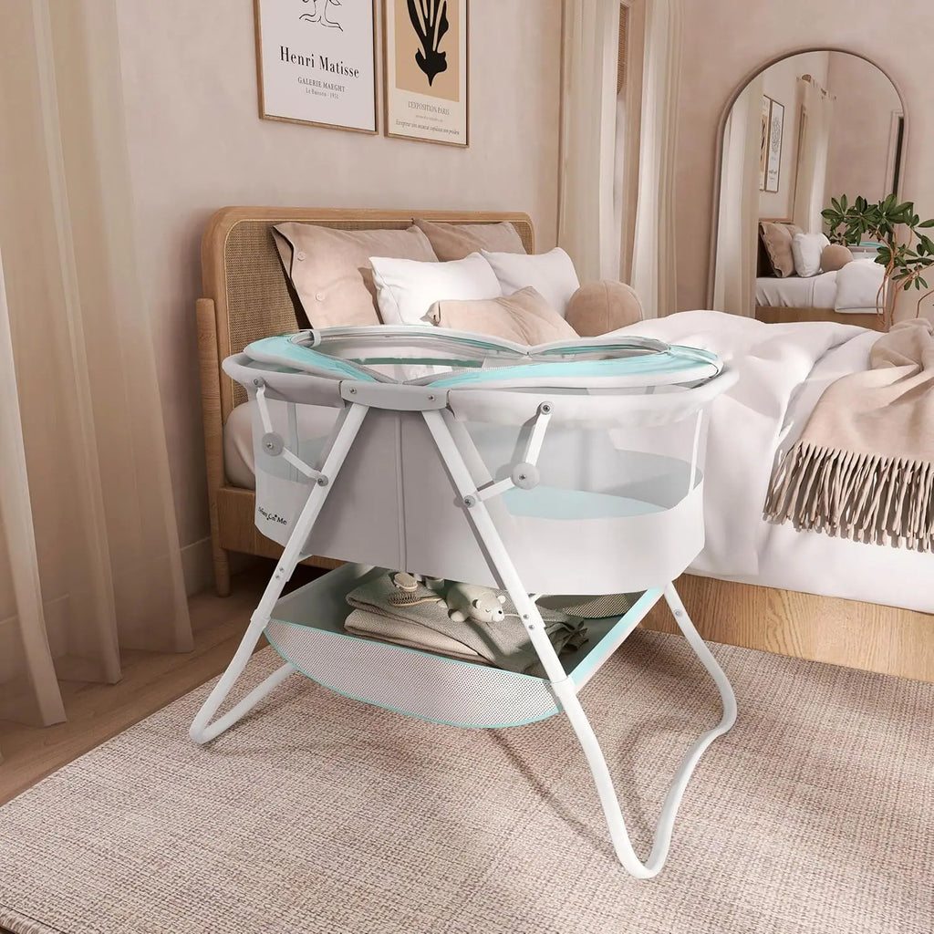 Lightweight Travel Baby Bassinet with Adjustable Canopy