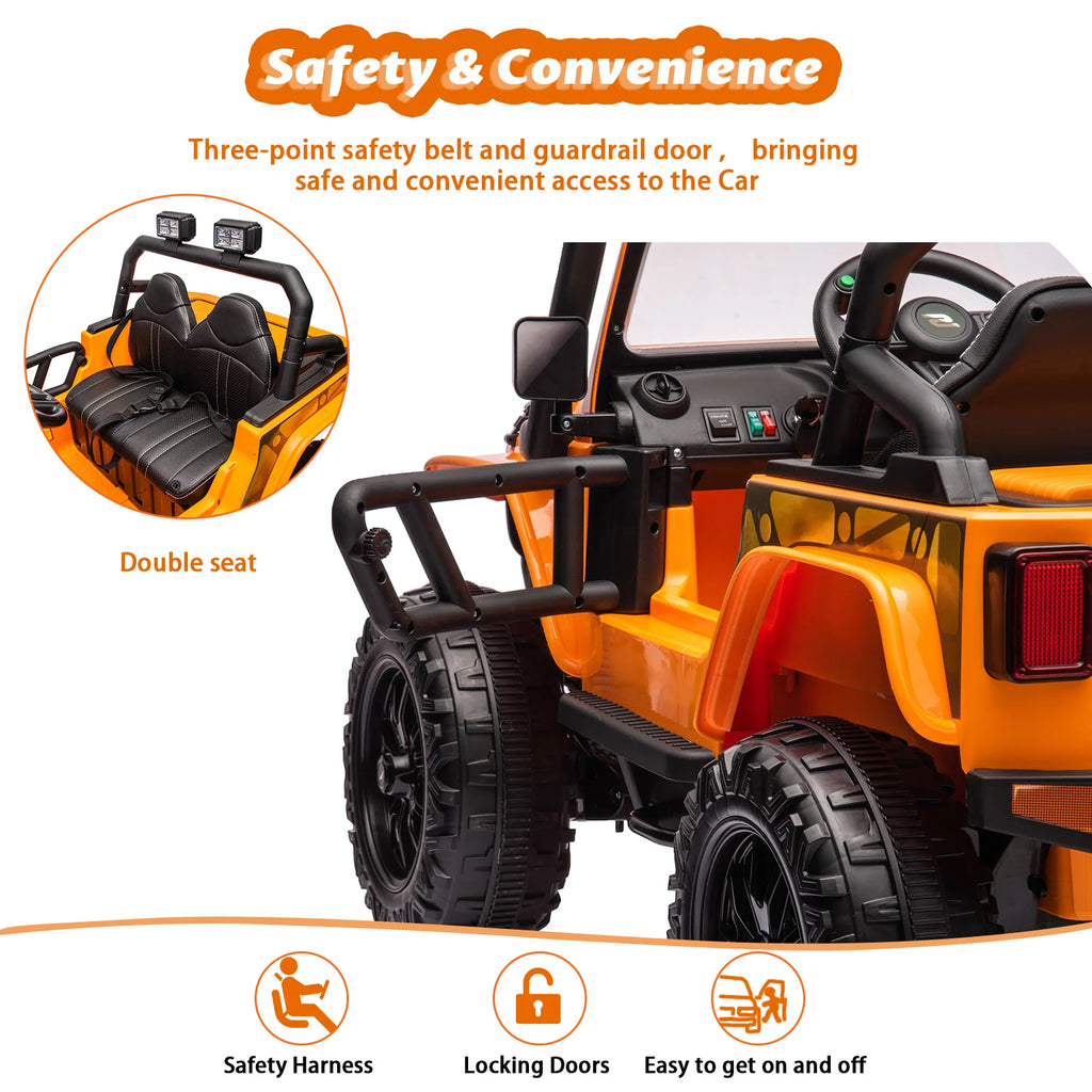 24V Ride on Toys for Big Kids 2 Seater Electric Truck with Remote Control