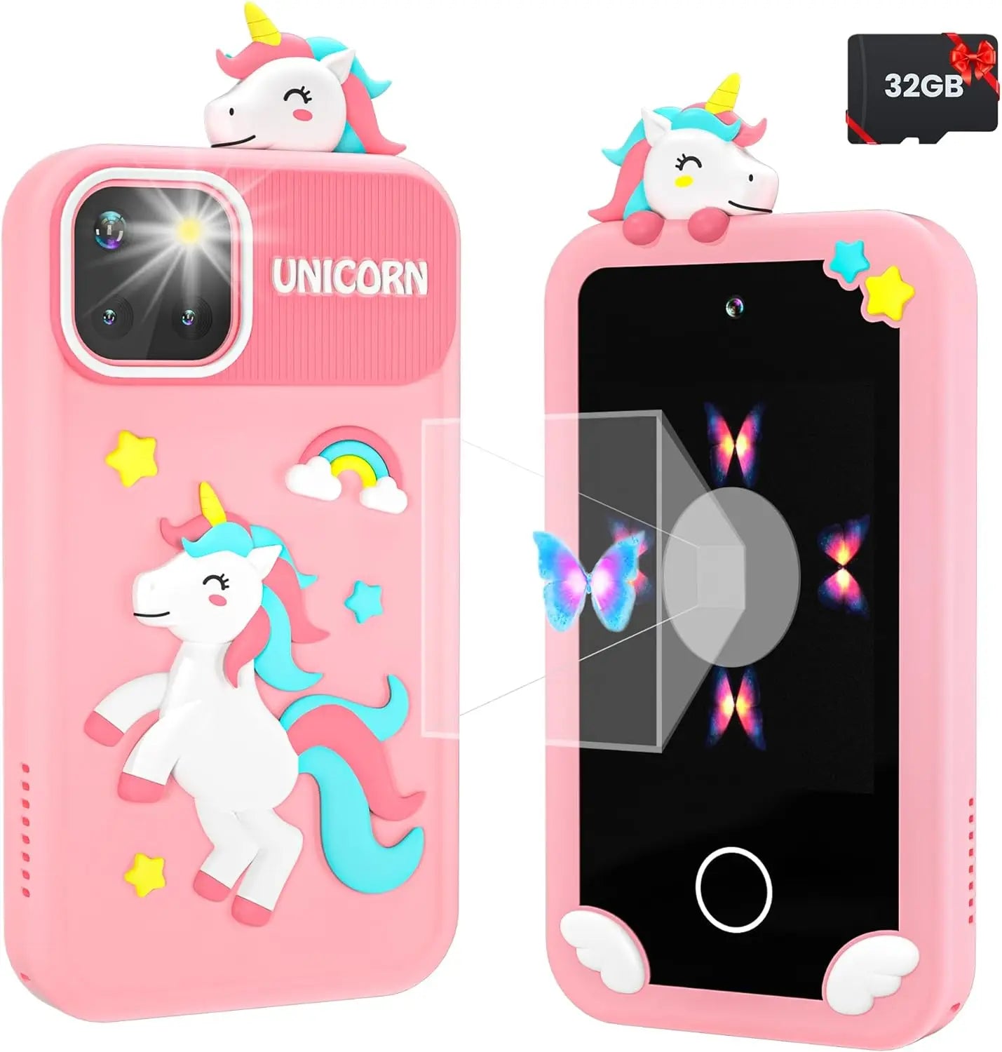 Touch Screen Toddler Learning Toy, Dual Camera, Music Player
