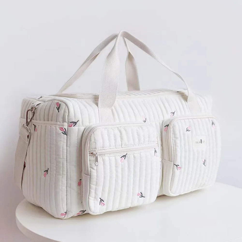 Quilted Baby Diaper Bag Travel Bag