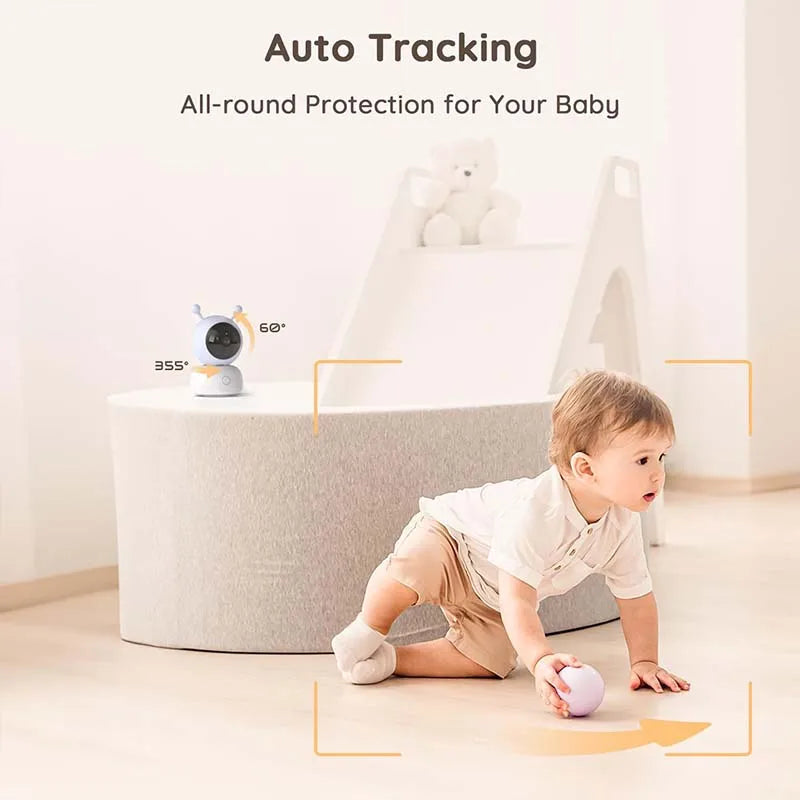 5" Screen and App 1080p WiFi Temperature Humidity Sensor