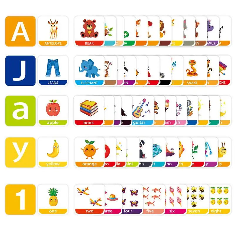 Toddler Learning Toys Set Of 60 Alphabet Flashcards