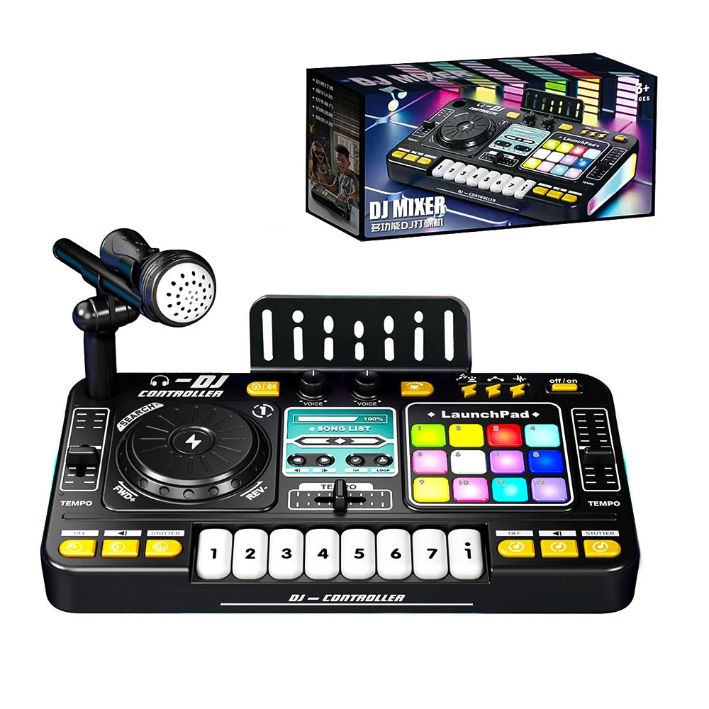 Kids Electronic DJ Music Mixer Instruments with Bluetooth