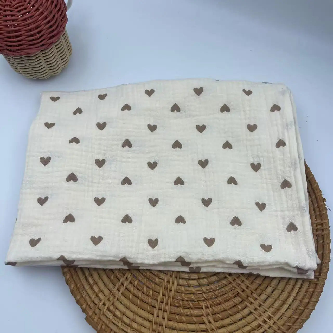 Cotton Swaddle Blanket Baby Blanket Floral