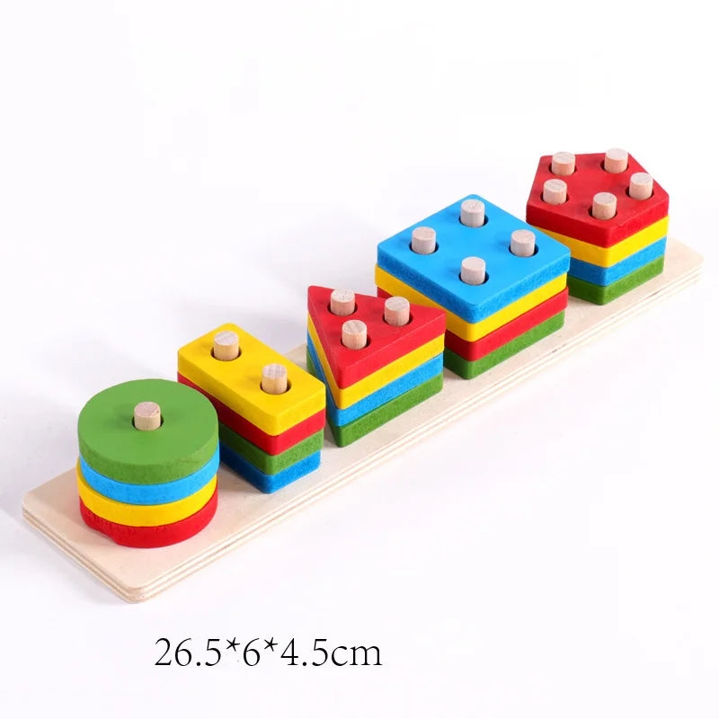 Montessori Wooden Games Baby Toys Puzzle