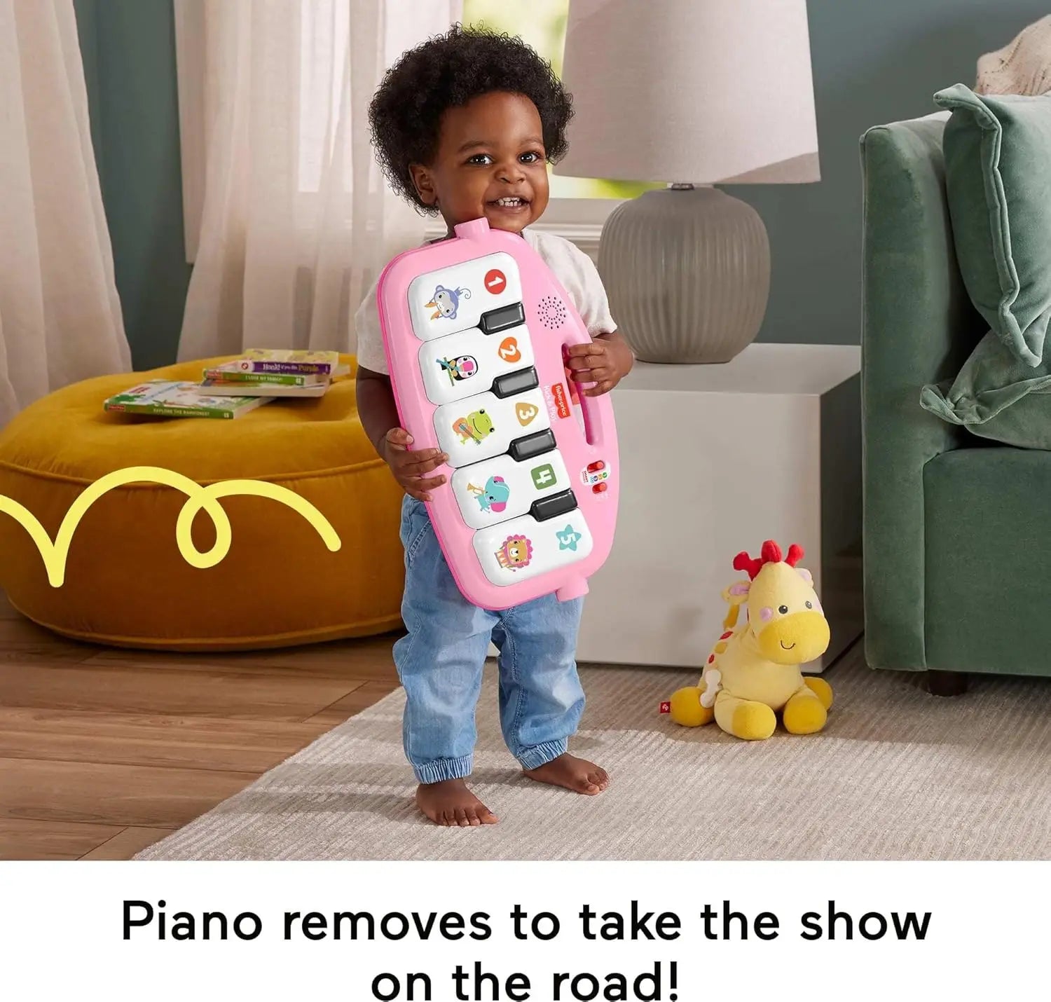 Interactive Baby Playmat with Piano Gym,