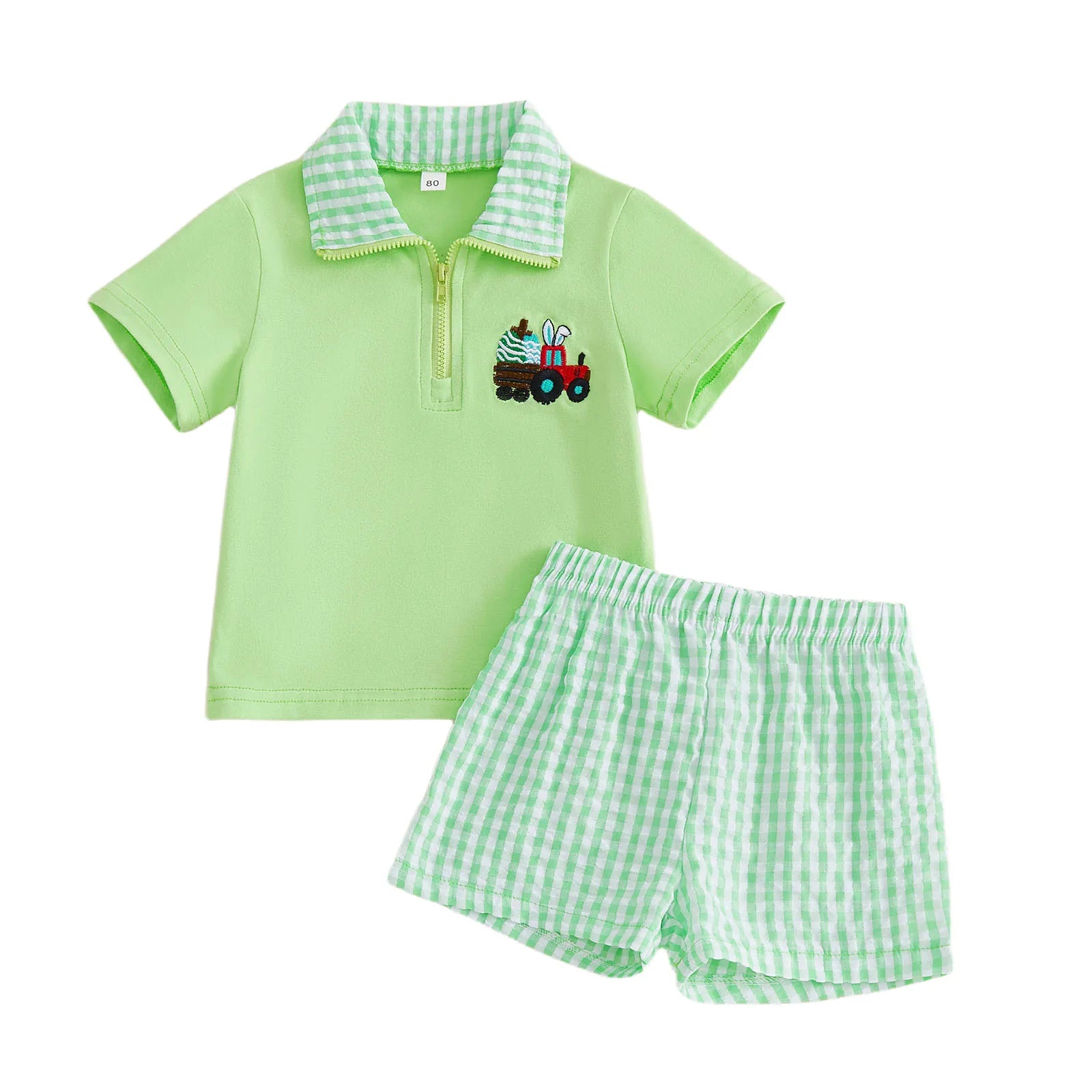 Baby Boy Easter Outfit Embroidered