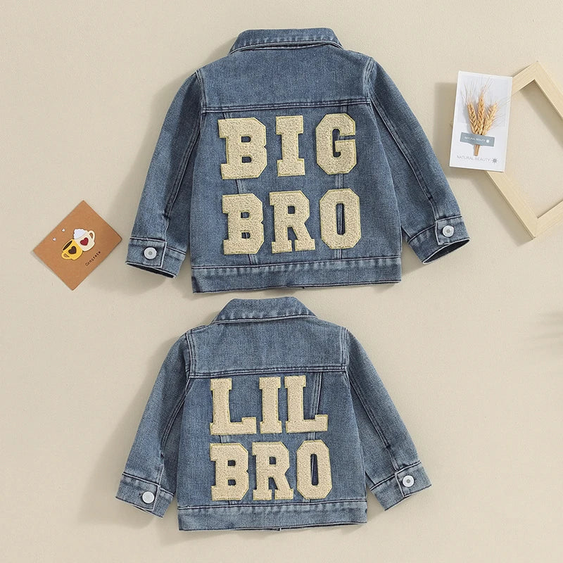 Lioraitiin Toddler Baby Boys Denim Jacket