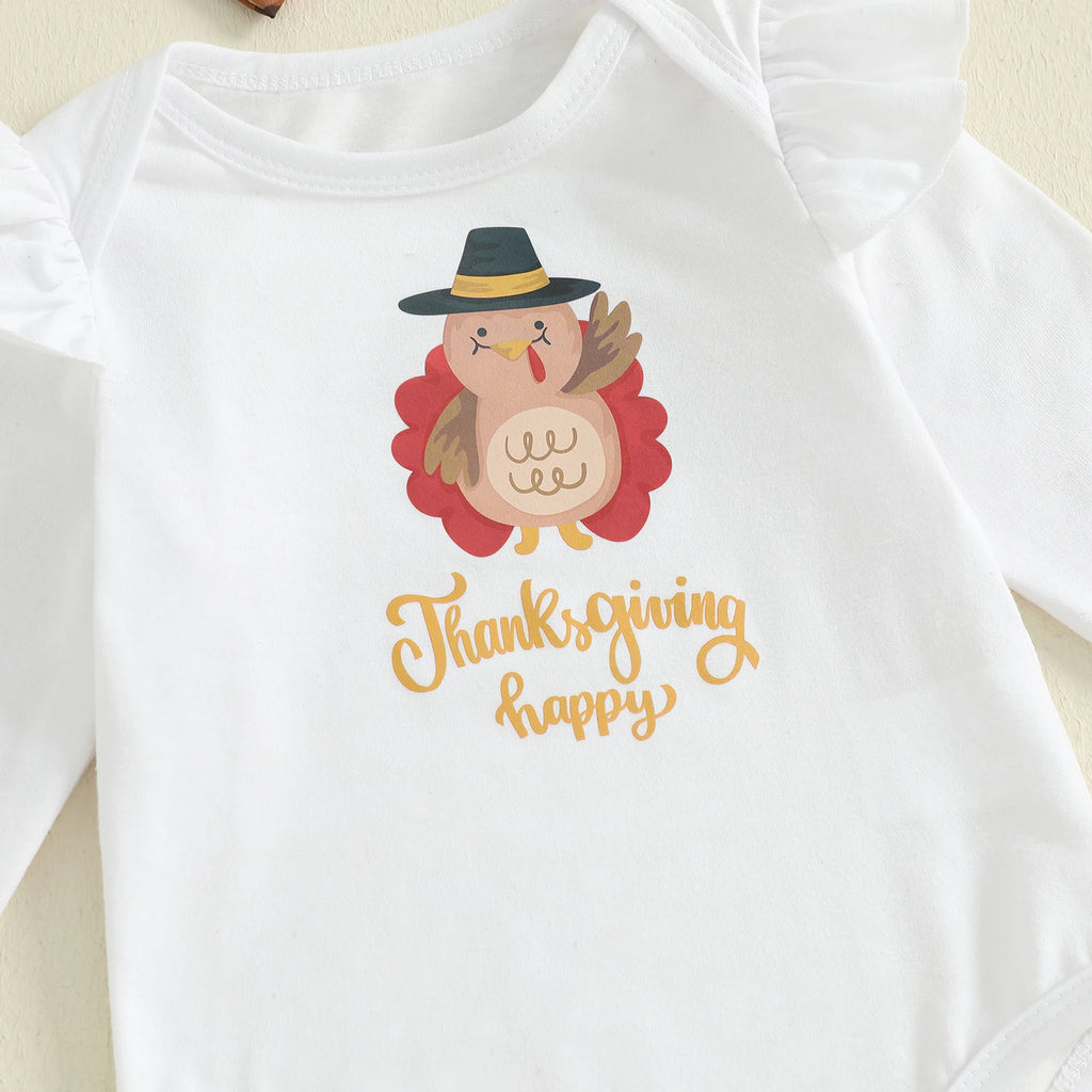 Lioraitiin Baby Girl Thanksgiving Outfit