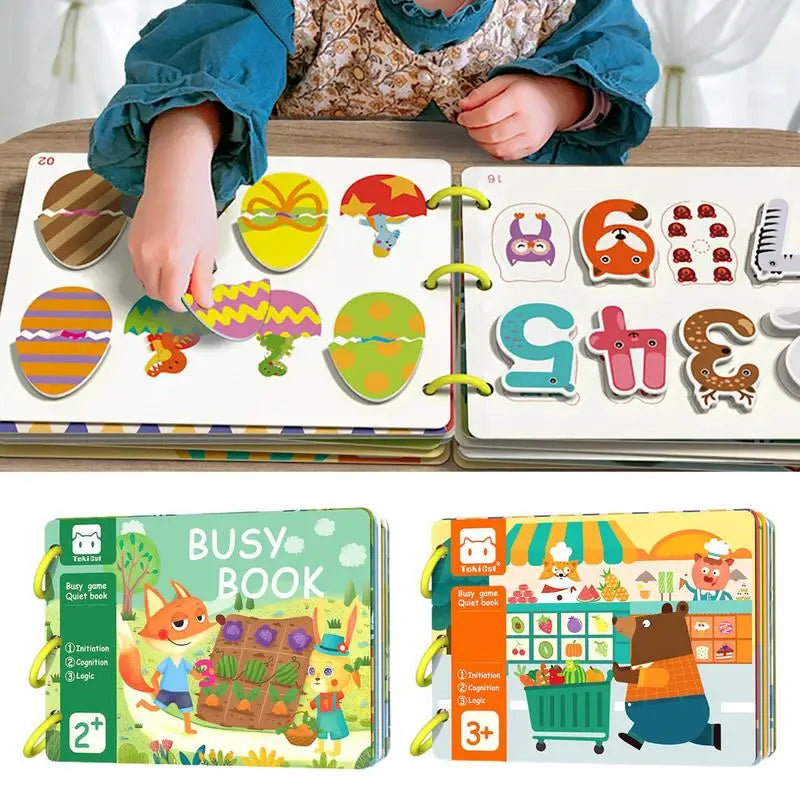 Baby Activity Book Touch Sensory Quiet Books Interactive Learning