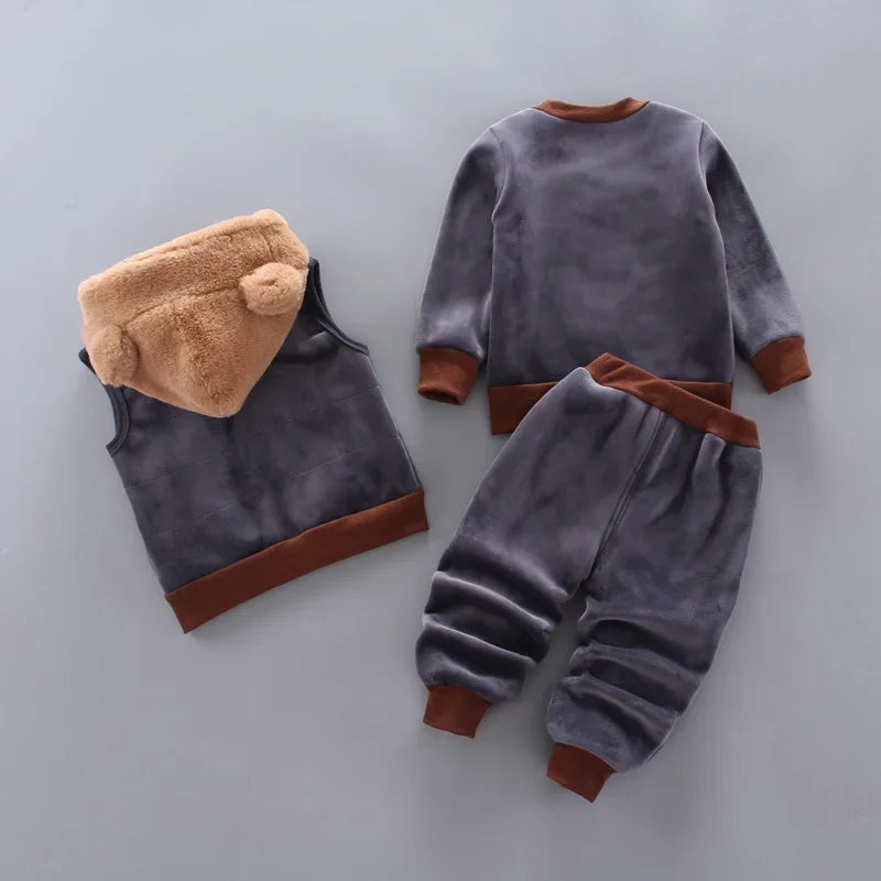 3PCS Winter Autumn Toddler Baby Boys Girls Clothes