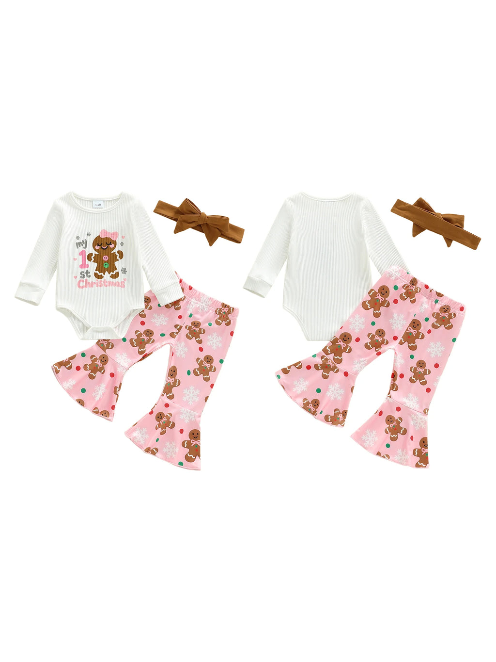 Baby Girl First Christmas Outfits Long Sleeve Romper