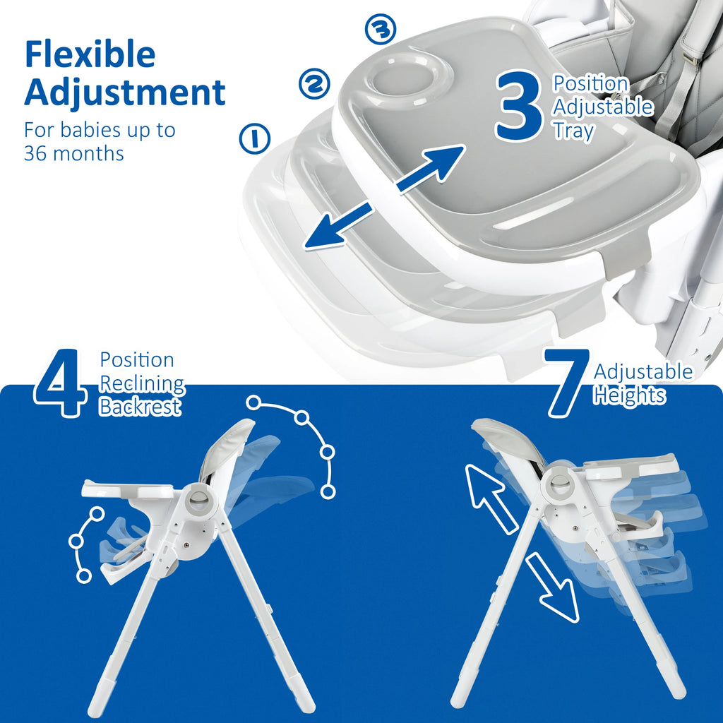Baby High Chair, Multifunctional Infant High Chair