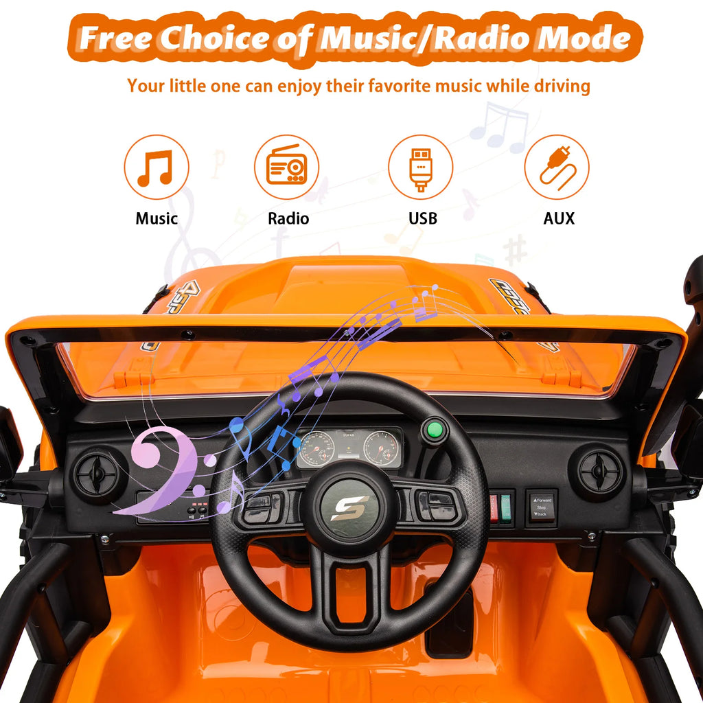 24V Ride on Toys for Big Kids 2 Seater Electric Truck with Remote Control