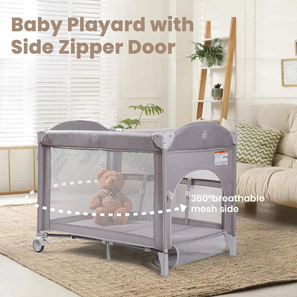 4-in-1 Portable Baby Bassinet with Mattress