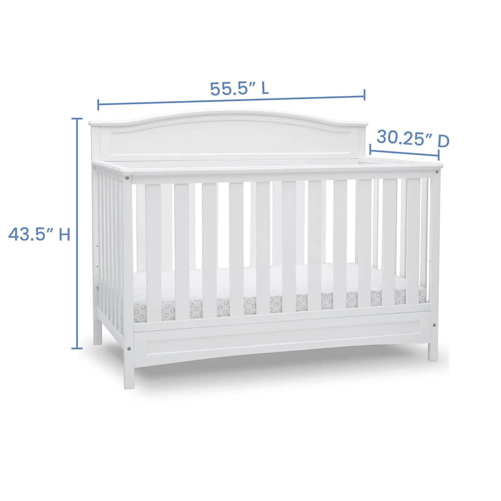 4-in-1 Convertible Baby Crib with Greenguard