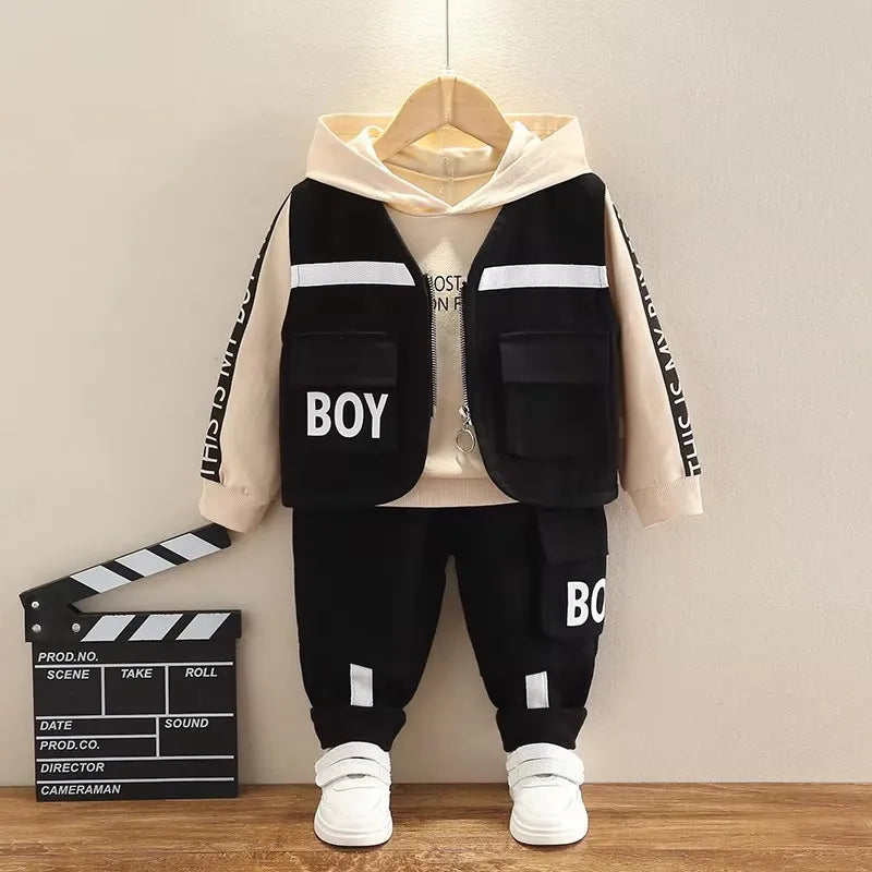 Spring autumn toddler letter boy decorative vest