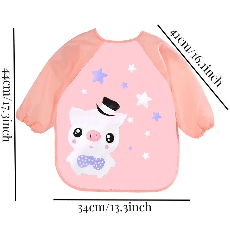 Waterproof EVA Full Sleeve Baby Bibs
