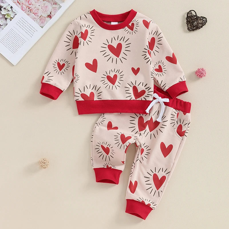 0-3Y Toddler Baby Boy Girl Valentine’s Day Outfit