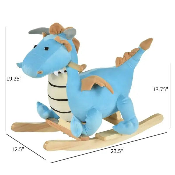 Wooden Dinosaur Rocking Horse