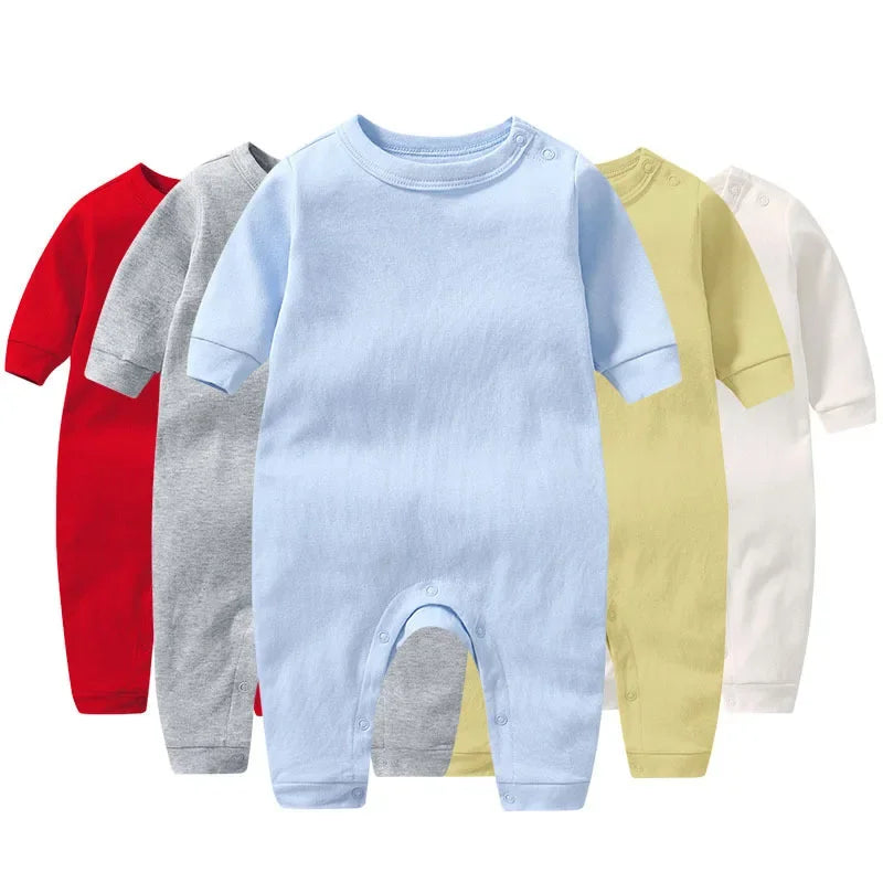 Baby Girl and Boy Rompers Solid Grows One-Pieces