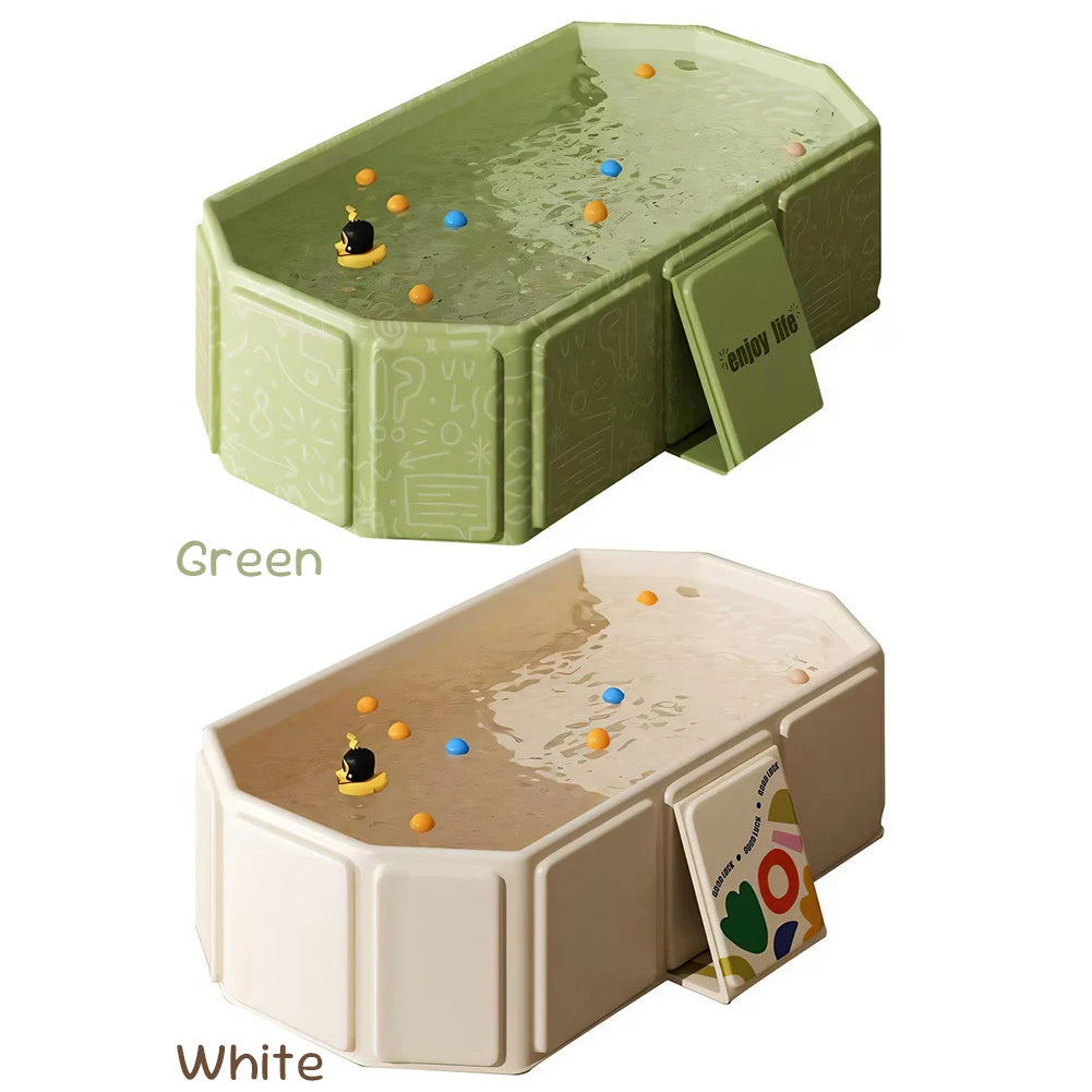 Indoor baby foldable bath tub