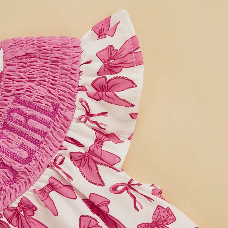 Adorable Baby Girls Rompers with Cute Bow