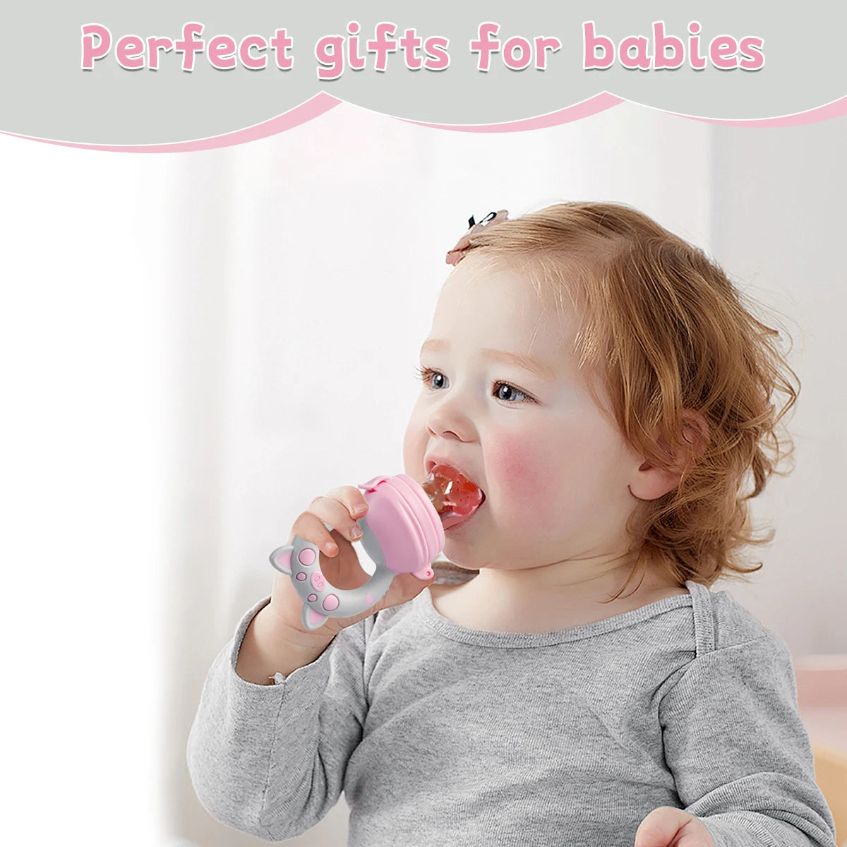 4pcs/set Silicone Fruit & Vegetable Feeder for Infants and toddlers