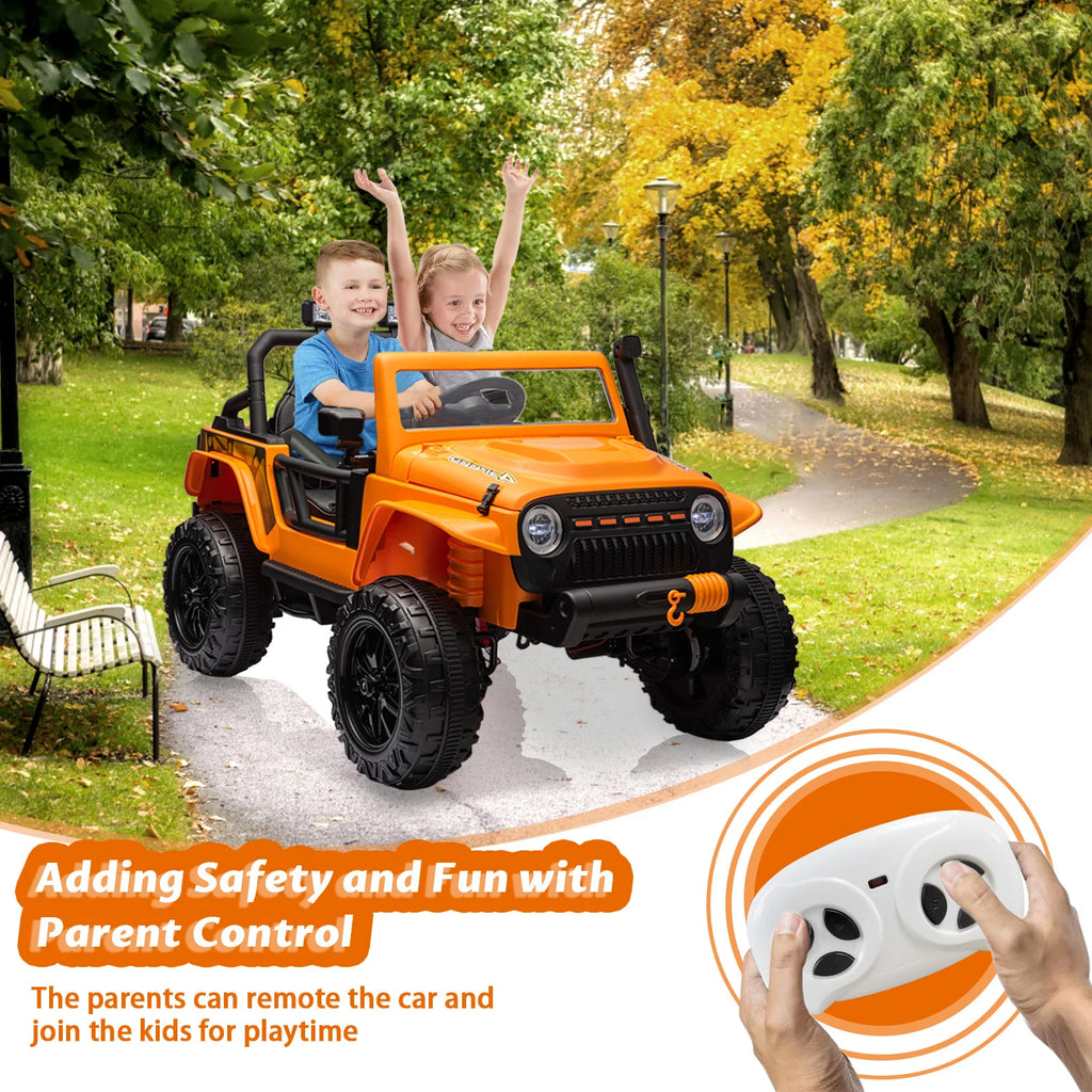 24V Ride on Toys for Big Kids 2 Seater Electric Truck with Remote Control