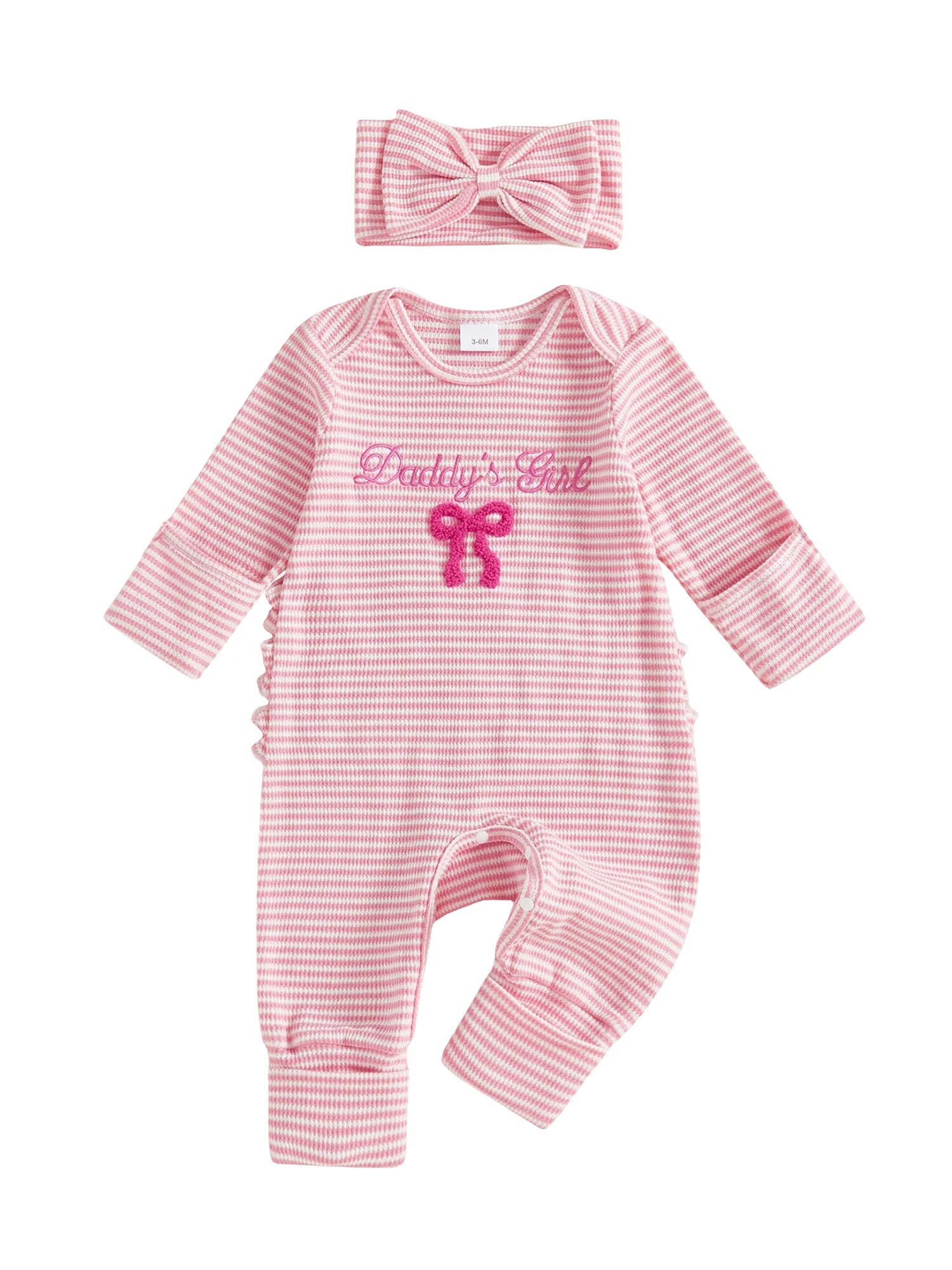 Infant Toddler Autumn Striped Playsuit