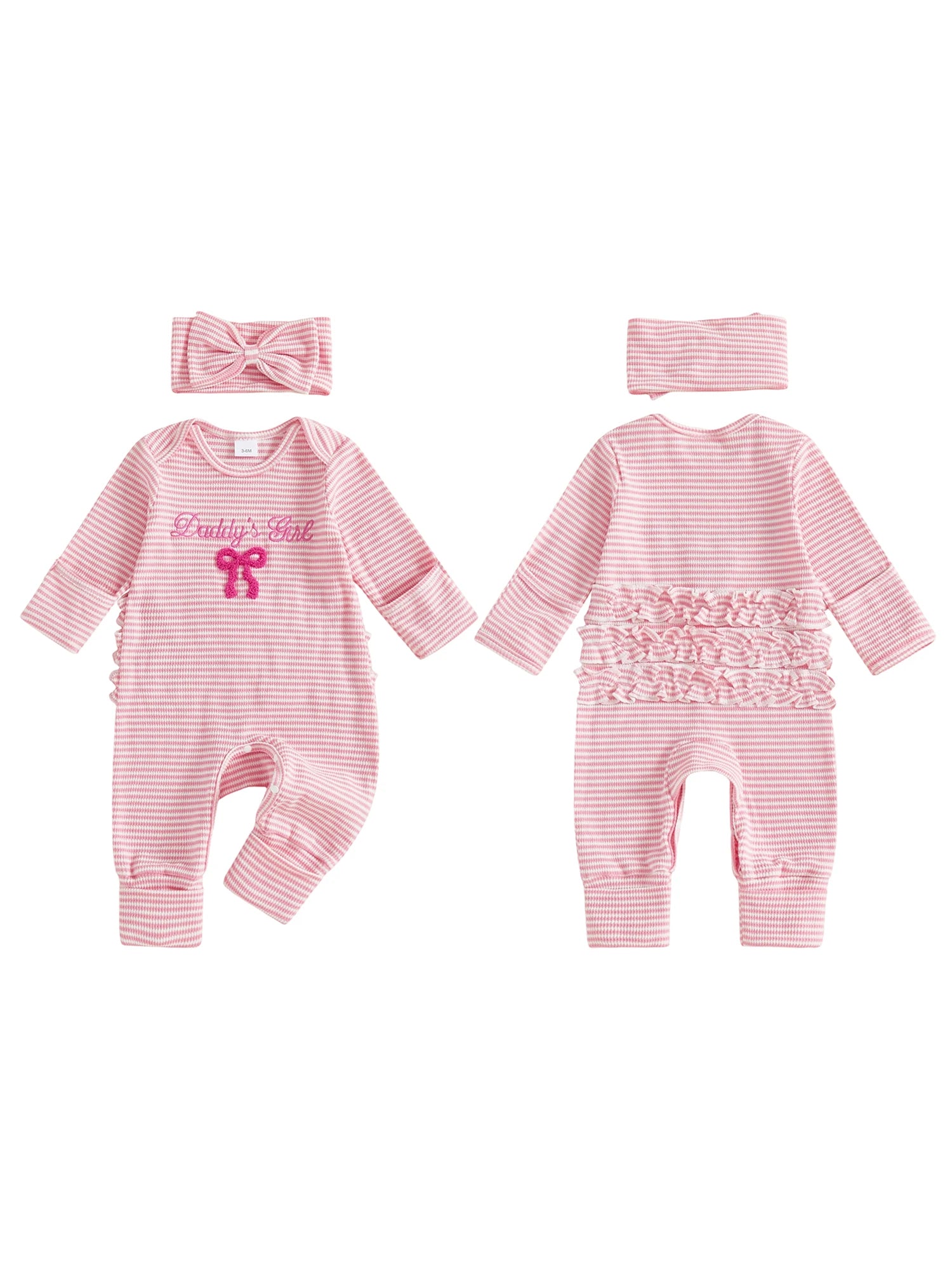 Infant Toddler Autumn Striped Playsuit