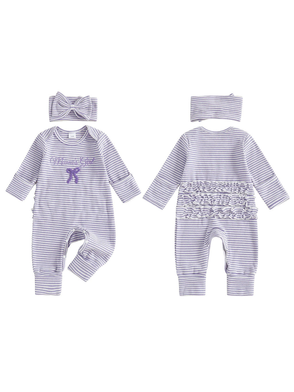 Infant Toddler Autumn Striped Playsuit