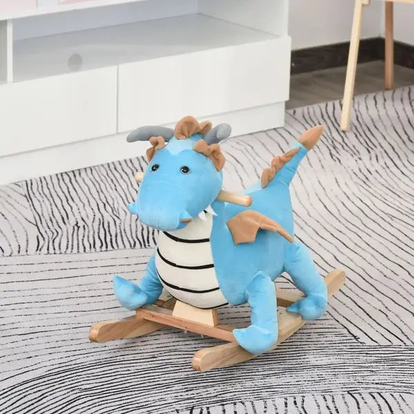Wooden Dinosaur Rocking Horse