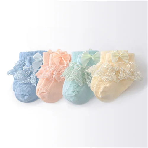 4Pairs/lot Newborn Baby Socks