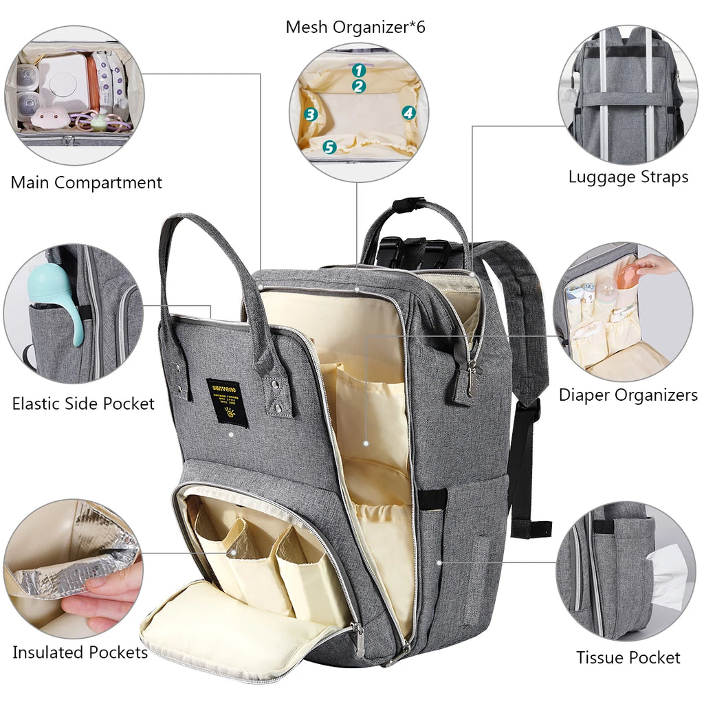 Diaper Bag Backpack Multifunction