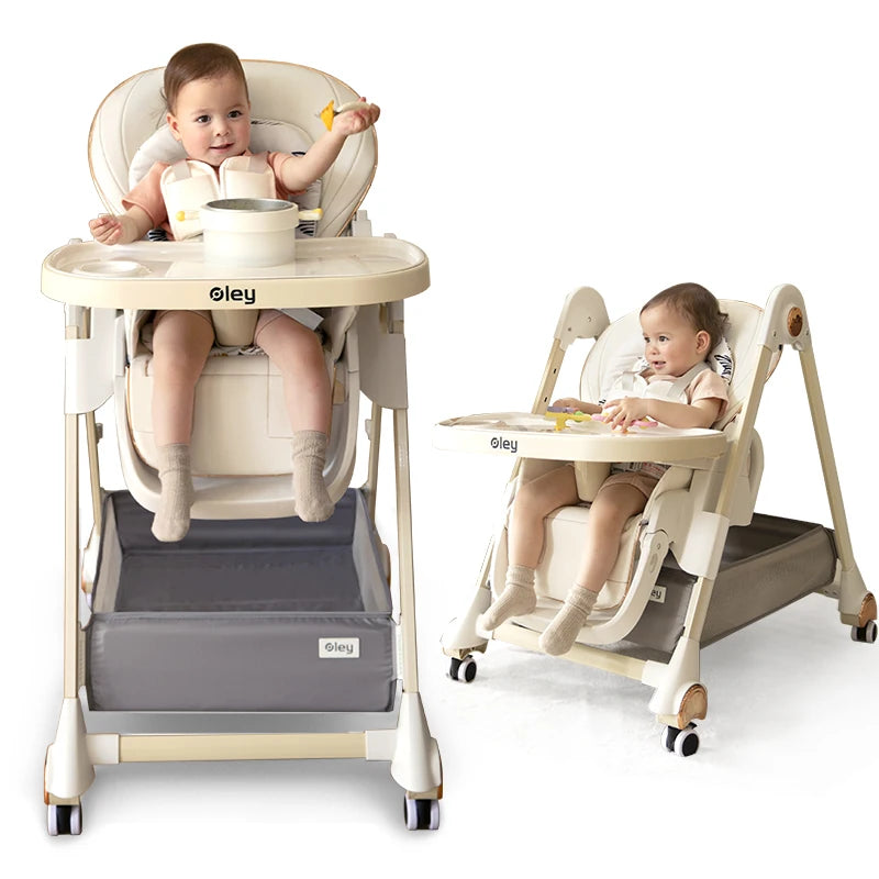 Luxury Baby High Chair with Removable Seat