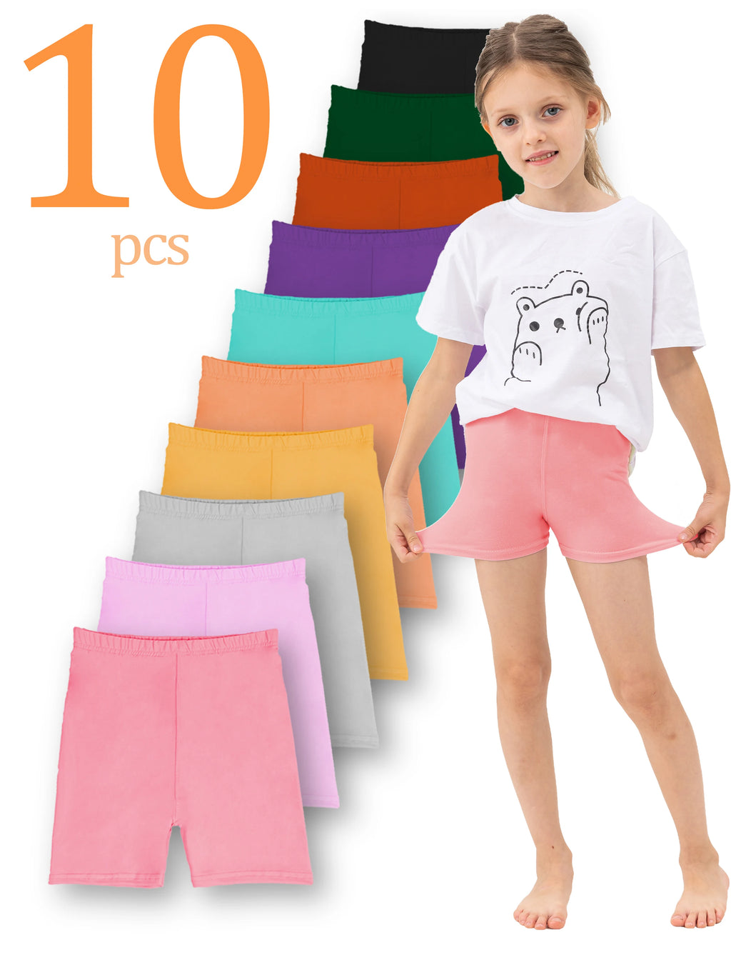 Random 10 colors girls summer biker shorts