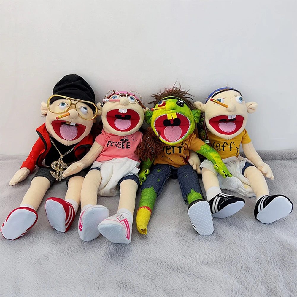 Figurine Toy Soft Puppet Plush Muppet Toy B