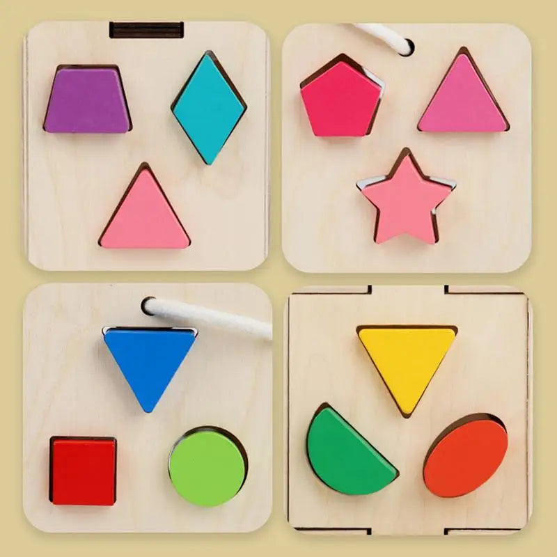 Montessori Shape Sorter Wooden Shape Sorting Toy